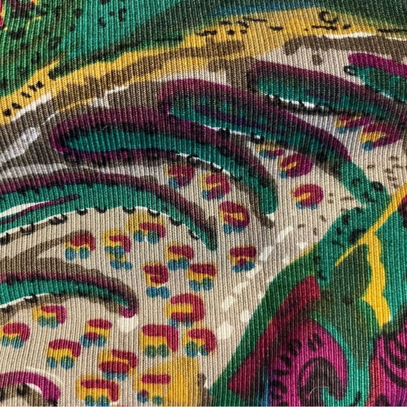 MAEVE by Anthropologie Multicolor Seaside Fields Silk Dress Size 6 - Picture 4 of 12